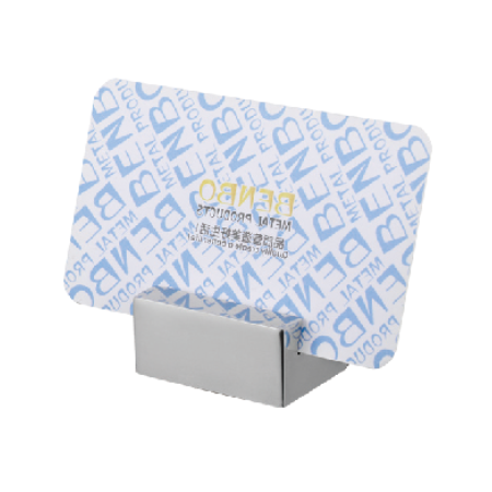 Square solid dining card holder (large)