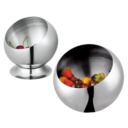 Stainless steel precision polishing inclined bowl/with base