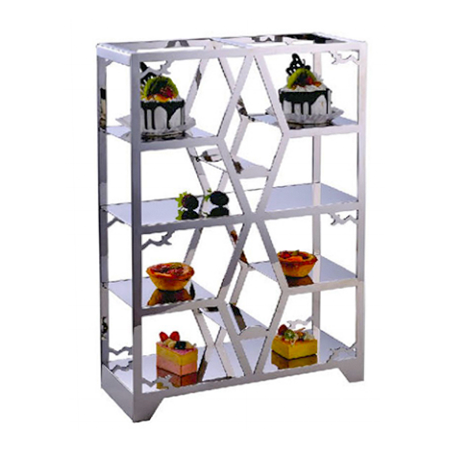 Rectangular diamond display rack